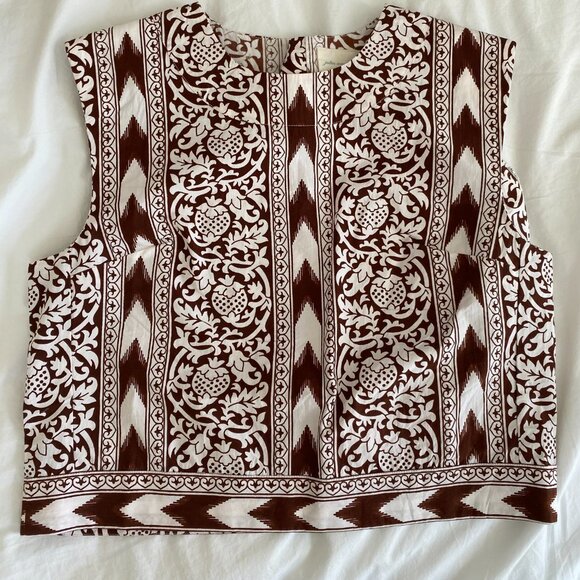 Julia Armory NWOT Slim Shell Top - Coco Island Ikat - Picture 3 of 4